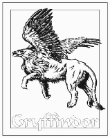 A coloring page of harry potter